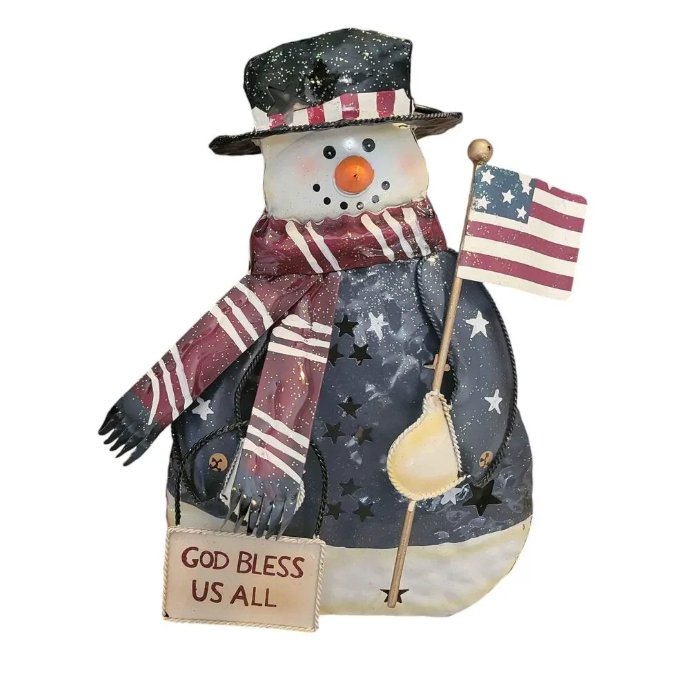 Home Interiors USA Snowman Lantern Christmas